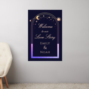 Welcome To Our Love Story Wedding Welcome Sign Wall Decal