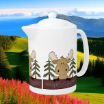 Welcome to our neck of the woods moose teapot<br><div class="desc">design by Cheryl Seslar at www.digiwebstudio.com</div>
