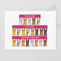 Welcome to Our Neighborhood Cartoon Cats