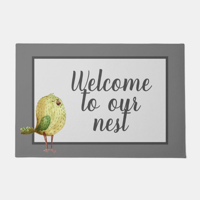Welcome  To Our Nest Doormat (Front)