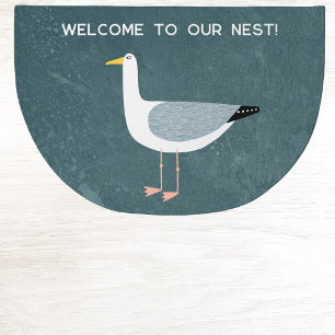 Welcome to Our Nest Seagull Nautical Doormat