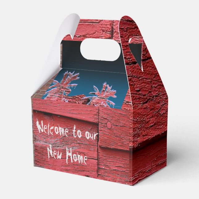 Welcome to our new home favor boxes (Front Side)
