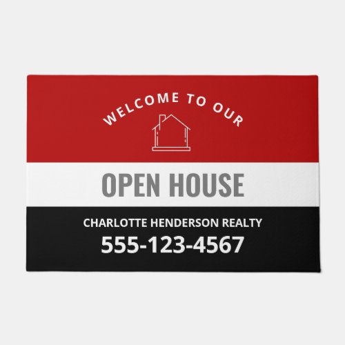 Welcome to our Open House Custom Doormat