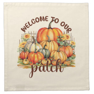 Welcome To Our Patch Cloth Napkin
