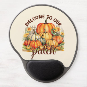 Welcome to Our Patch – Cozy Pumpkin Patch Gel Mouse Pad