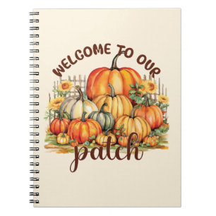 Welcome to Our Patch – Cozy Pumpkin Patch Notebook