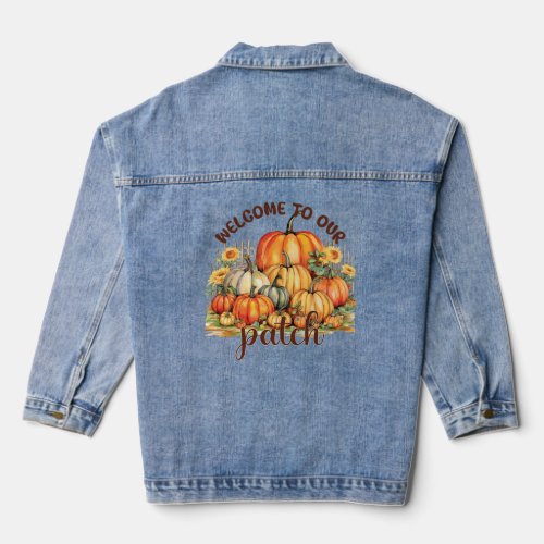 Welcome To Our Patch  Denim Jacket
