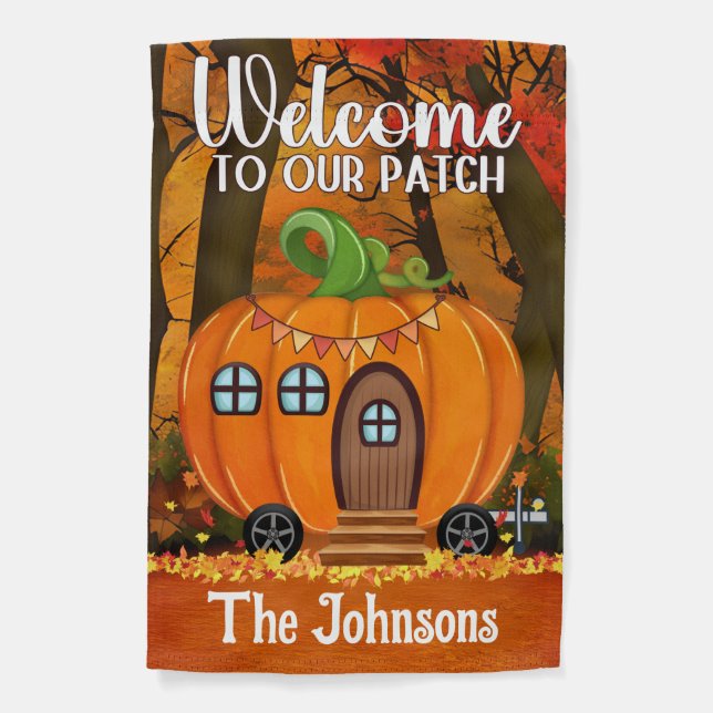 Welcome to Our Patch Fall Garden Flag (Front)