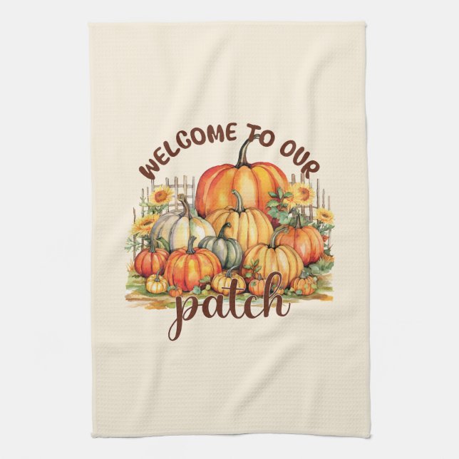 Welcome To Our Patch Kitchen Towel (Vertical)