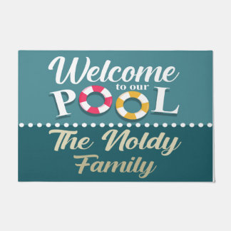 Welcome To Our Pool Doormat, Swimming Lover Doormat