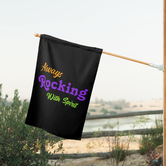 Welcome To Our Porch / Always / Halloween / House Flag (Insitu (Back))