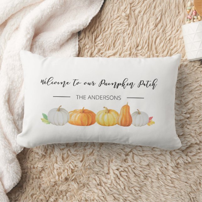 Welcome to our Pumpkin Patch Lumbar Pillow (Blanket)