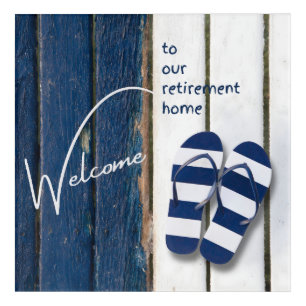 Welcome to our Retirement Home Coastal Themed  Acrylic Print