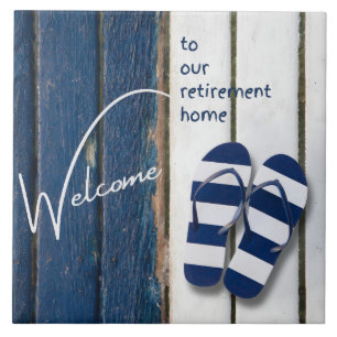 Welcome to our Retirement Home Coastal Themed Ceramic Tile