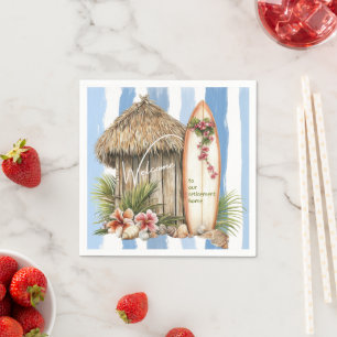 Welcome to our Retirement Home Tropical Themed Napkins