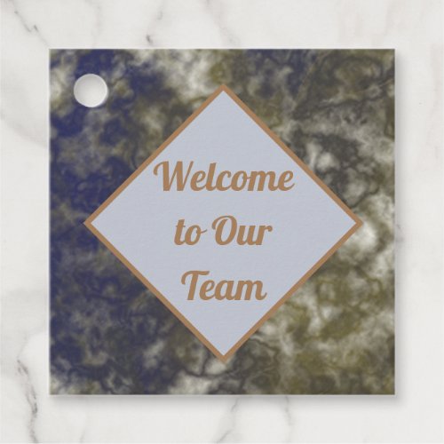 Welcome to Our Team Abstract New Employee Business Favor Tags