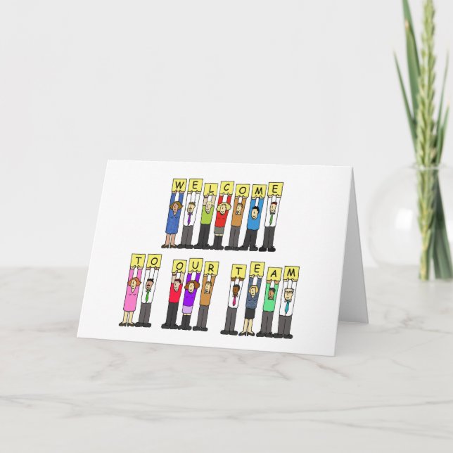 Welcome to Our Team Card (Front)