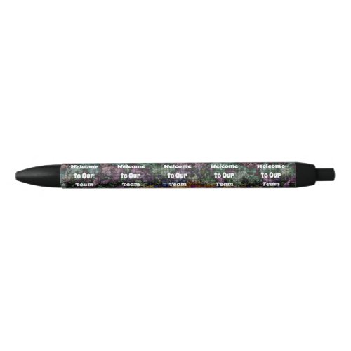Welcome to Our Team Elegant Tie_dye Professional Black Ink Pen