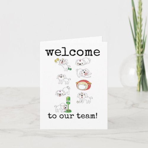 Welcome to Our Team Funny New Employee Card