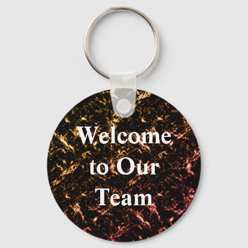 Welcome to Our Team Golden Business Professional Keychain