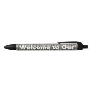 Welcome to Our Team Marble Brown Gray Professional Pen