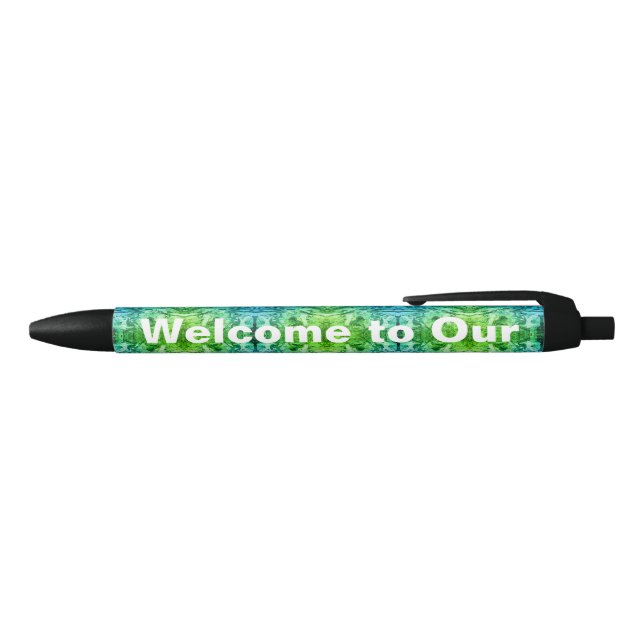 Welcome to Our Team Marble Green Blue Professional Pen (Top)
