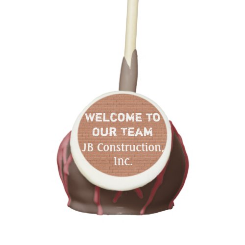 Welcome to Our Team Red Brick Wall New Employee Cake Pops