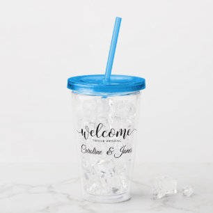 Welcome to Our Wedding  Add Name  Acrylic Tumbler
