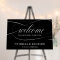 Welcome To Our Wedding Black Sign