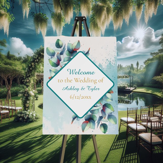 Welcome to Our Wedding | Botanical Greenery Foam Board (Creator Uploaded)