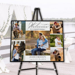 Welcome to our Wedding Calligraphy Multi Photo Foam Board