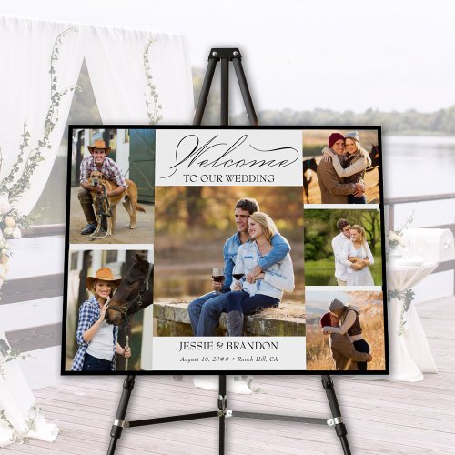 Welcome to our Wedding Calligraphy Multi Photo Foam Board