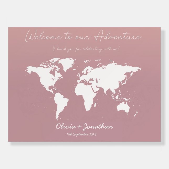 welcome to Our Wedding Celebration Foam Board (Front)