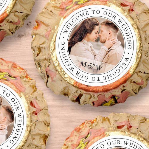 Welcome To Our Wedding Classic Custom Photo Reeses Peanut Butter Cups