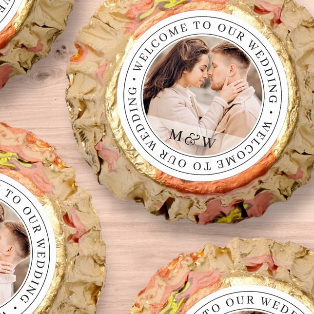 Welcome To Our Wedding Classic Custom Photo Reese's Peanut Butter Cups (Creator Uploaded)