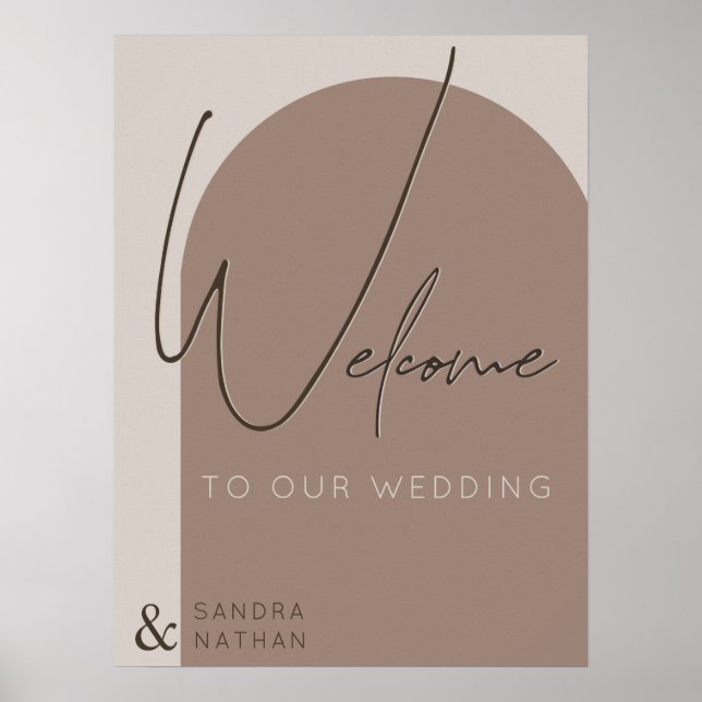 Welcome to our wedding coffee poster (Front)