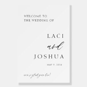 Welcome to Our Wedding – Custom Wedding Welcome Foam Board