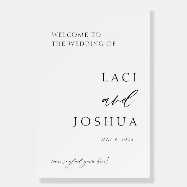 Welcome to Our Wedding – Custom Wedding Welcome  Foam Board (Front)