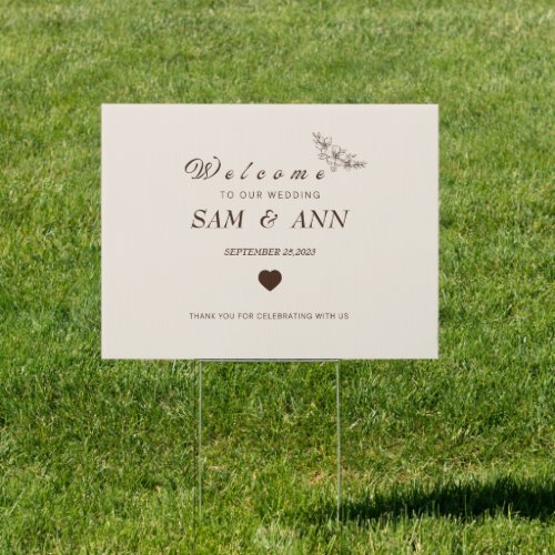 welcome to our wedding decor board  sign