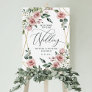 Welcome to Our Wedding Dusty Pink Geometric Sign