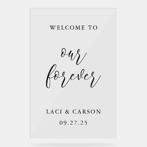 Welcome to Our Wedding – Elegant Custom Sign