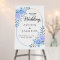 Welcome to Our Wedding Floral Gold Geometric Sign