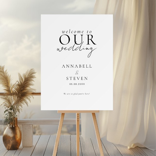 WELCOME TO OUR WEDDING  FOAM BOARD (WELCOME TO OUR WEDDING FOAM BOARD)