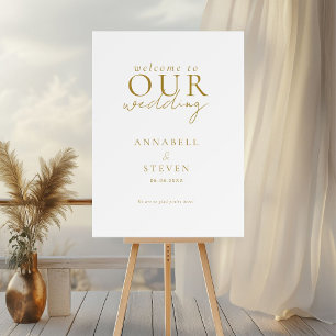 WELCOME TO OUR WEDDING  FOAM BOARD