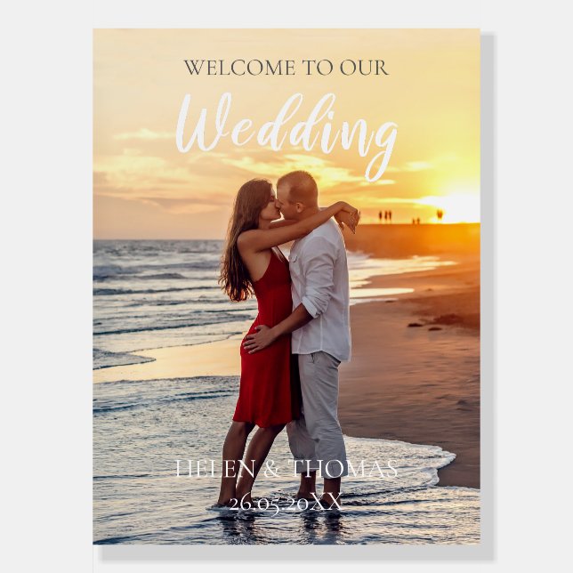 Welcome to our wedding foam board (Front)