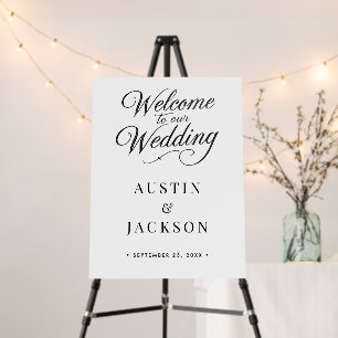 Welcome to Our Wedding  Foam Board