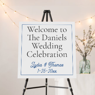 Welcome to our wedding Foam Boards