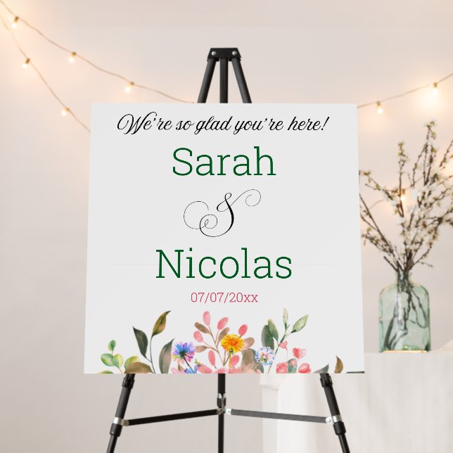 Welcome to our wedding Foam Boards (In Situ (Stand))
