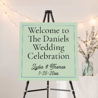 Welcome to our wedding Foam Boards