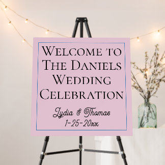 Welcome to our wedding Foam Boards